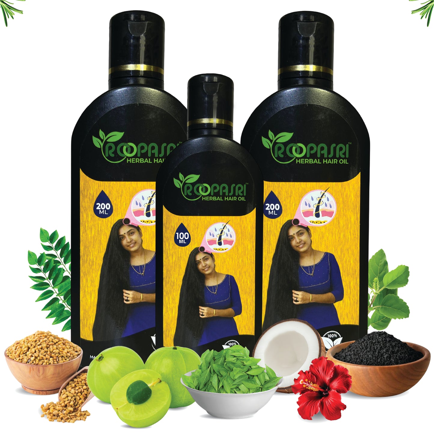 Roopasri Herbal Hair Oil 500 ml