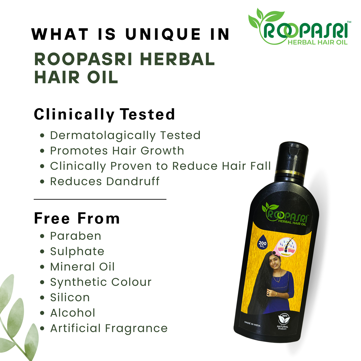 Roopasri Herbal Hair Oil 300 ml