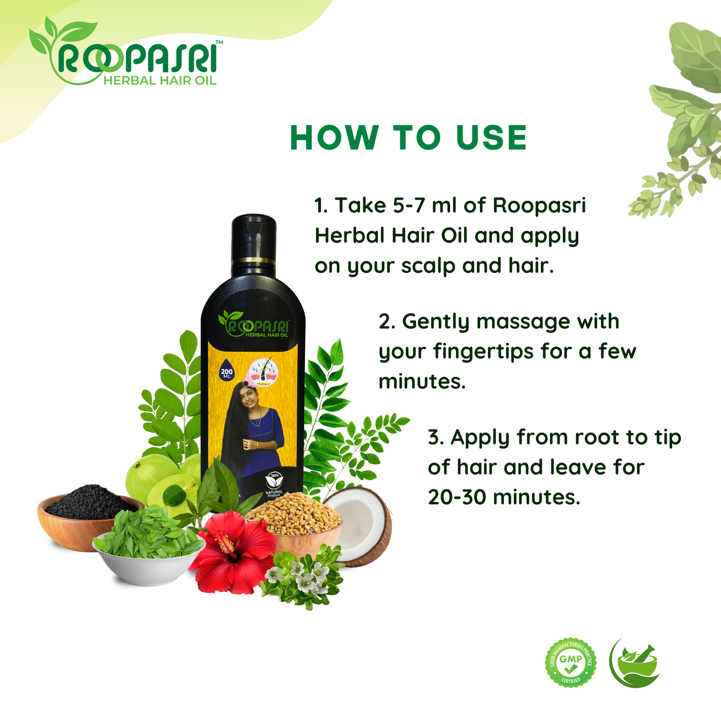 Roopasri Herbal Hair Oil 300 ml